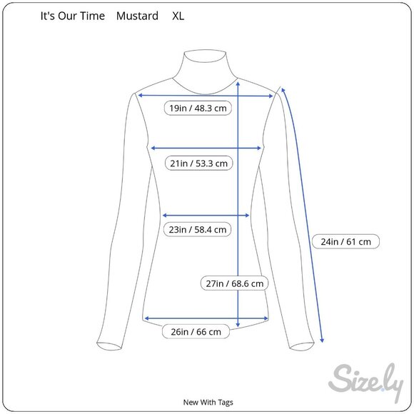 Its Our Time Mustard Yellow Womens Open Knit Cowl Neck Long Sleeve Sweater XL - Picture 8 of 10